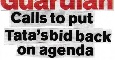 CWAC Council declares its support for Northwich against TATA’s outrageous new plans Northwich Guardian front page 11th October 2018
