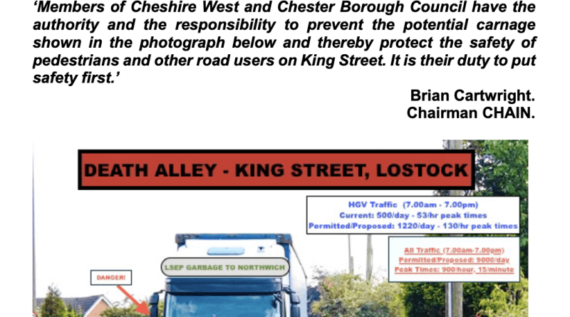 CHAIN King St, Northwich HGV Facts