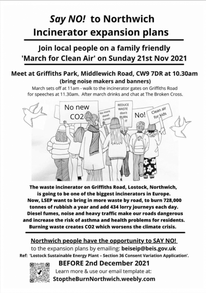 Northwich March for Clean Air - Sunday 21st November 2021